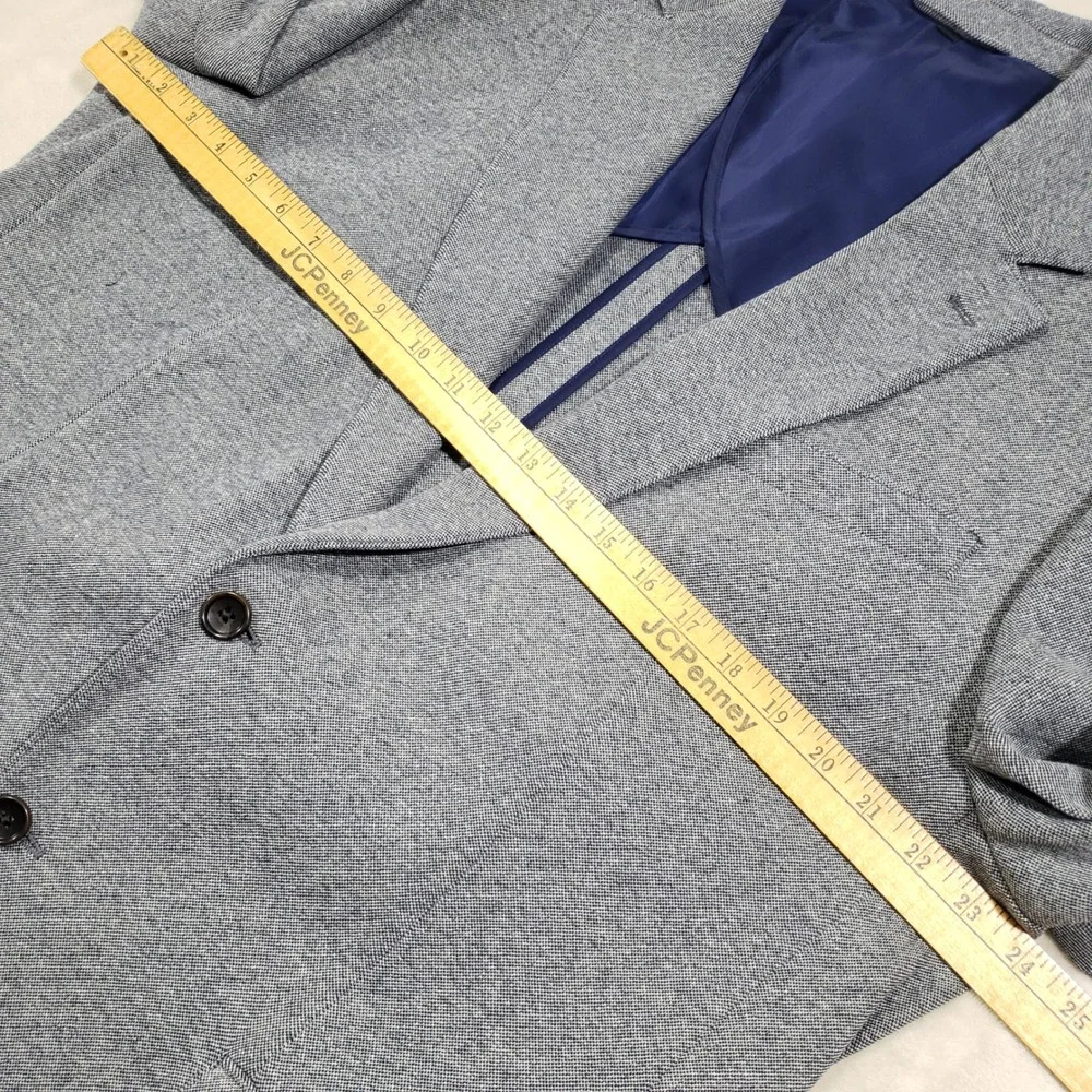 Bonobos Sport Coat 46L Gray Italian Cotton Fabric Fortex Blazer Unstructured‎